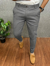 Herren Hose Slim Fit | Leicht Bequem – Grau