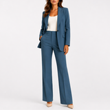 Feliciana | Damen Business Hosenanzug Set Blazer – Marineblau