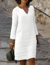 Yara | Modisches Sommerkleid – Weiß