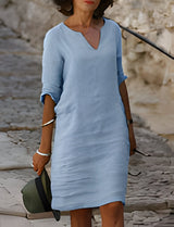 Yara | Modisches Sommerkleid – Himmelblau