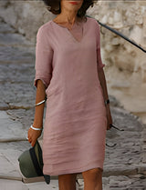 Yara | Modisches Sommerkleid – Rosa