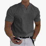 Herrenpoloshirt Moderne Stil Elegant für Entspannte oder Stilvolle Erscheinung – Dunkelgrau