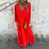 Delilah - Maxikleid – Rot Orange (Fast ausverkauft)
