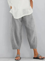 Thalassa – Kurze Leinenhose – Grau