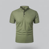 Fionn | Herren Poloshirt mit Stehkragen Kurzarm – Grün