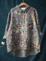 Sarah | Blumenmuster Peasant Bluse – Blumenmuster 11