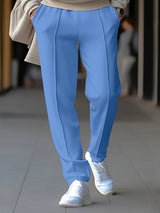 Fabian | Elastischer Bund Kordelzug Hose – Hellblau