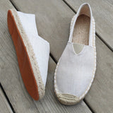 Alonzo | Elegante Herren Espadrilles – Weiß