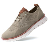 Leichte und atmungsaktive elegante Sneakers für Männer mit Anti-Rutsch-Design – Braun