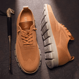Leichte und atmungsaktive elegante Sneakers für Männer mit Anti-Rutsch-Design – Karamell