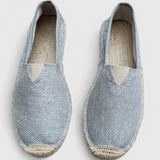 Emily | Atmungsaktiv Espadrille-Stil Ballerinas – Grau