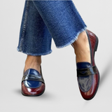 Talia | Elegante Mokassins – Blau