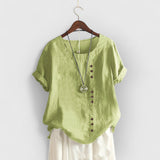 Mayla | Klassische und bequeme Bluse – Mintgrün
