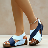 Celia | Ergonomische Sandale für Damen – Blau & Weiß (Fast ausverkauft)