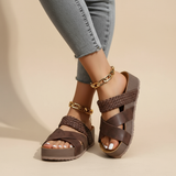 Ava | Bequeme orthopädische Sandale für Damen – Braun