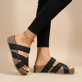 Ava | Bequeme orthopädische Sandale für Damen – Schwarz