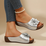 Medellin | Ergonomische Komfort-Sandale für Damen – Silber