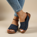 Delilah | Ergonomische Sandale mit weichem Fußbett – Blau