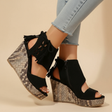 Marnie | Sandalette mit ergonomischem Fußbett – Schwarz