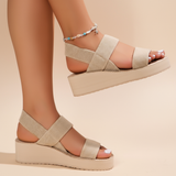 Valentina | Strandbrise-Sandale mit Komfort-Sohle – Beige (Fast ausverkauft)