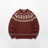 Ezra | Vintage Isländischer Pullover – Rot