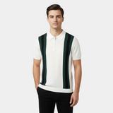 Raphael | Weiter Kragen Regular-Fit Poloshirt – Weiß