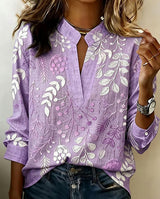 Brielle - Soft-Touch-Bluse – Lila