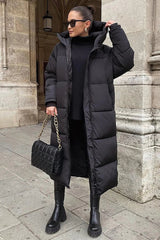 Annabelle | Warme Pufferjacke – Schwarz