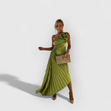 Celia | Premium Maxikleid – Grün