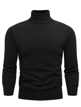 Lysander - herren vielseitiger rollkragenpullover – Schwarz