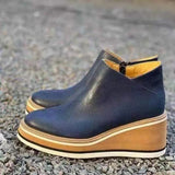 Damen Stiefeletten | Plateau – Blau