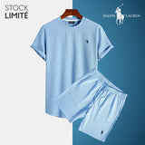 Thijs | Modernes Casual-Set für Herren (1+1 GRATIS) – Himmelblau