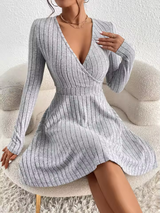 Zarelle | Langärmliges Kleid – Grau