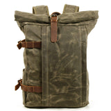 CORTINA | Canvas Motorrad-Rucksack – Armee Grün
