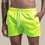 Premium Herren Schwimmshorts schnelltrocknend und basic – Grün