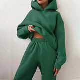 Casual Vintage Oversized Trainings- & Jogginganzug für Damen | Perfekt für lässige Tage – Grün