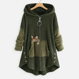 Kylee – kuschelig weiche jacke – Grün