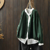 Damen Strickjacke in Übergrößer | Bequem – Dunkelgrün