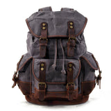 BADEN | Leinen Wanderrucksack – Himmelgrau