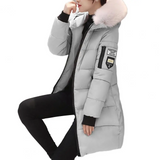 Bequeme Winddichte Damen Winterjacke - Elinora – Grau