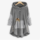 Kylee – kuschelig weiche jacke – Grau