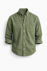 DIEGO | CASUAL-CHIC HEMD – Olivgrün