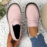 Gudrun | Damen Platform Loafer mit rutschfester Sohle – Rosa