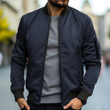 Gunnar | Herren Langarm Bomberjacke – Dunkelblau