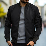 Gunnar | Herren Langarm Bomberjacke – Schwarz