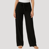 Halvene | Damen Weite Hose Tunnelzug Gummibund – Schwarz