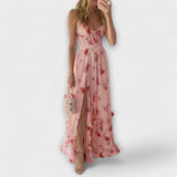 Hazel - Floral Print Dress – Pink