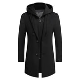 Dualeded urbaner büromantel – Schwarz