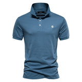 James | Zeitloses, schmal geschnittenes Herren-Poloshirt – Blau