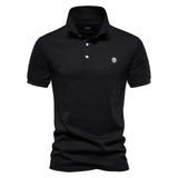 James | Zeitloses, schmal geschnittenes Herren-Poloshirt – Schwarz